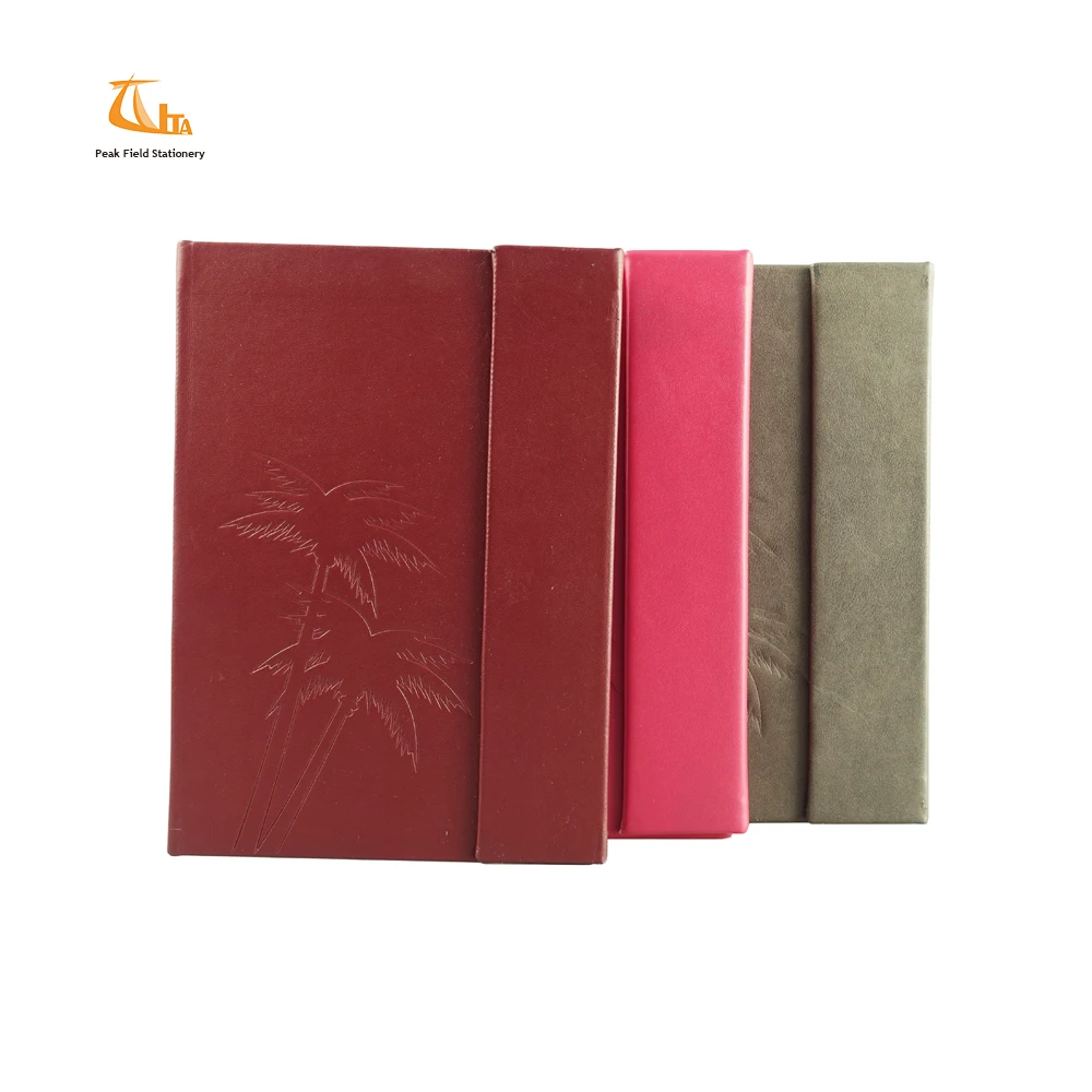 Pu Embossed Cover Notebook Personalized Stationery Hardcover Notebooks