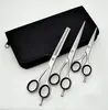 Professional Hairdressing Scissors Barber Thinning Shears Razor Pouch SET of 3
