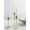 gold plated candle holder / candle holders for weddings