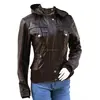 LEATHER JACKET TOP CLASS WOMEN BROWN LEATHER JACKET