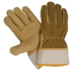 Split leather work gloves lawn garden yard, workman, safety