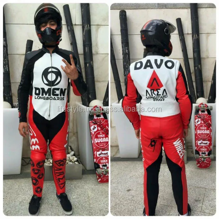 Skating Drag Racing Leather Suit Roller Skate Suit Leather Speed Racing