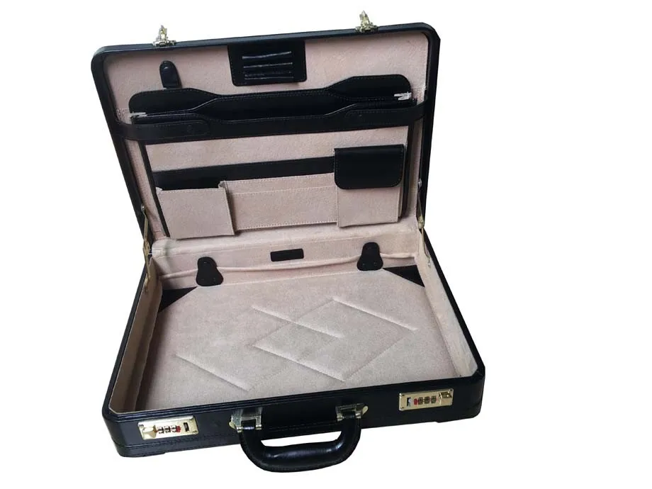 Multifunctional Black Antique Briefcase With Secret Compartment Buy