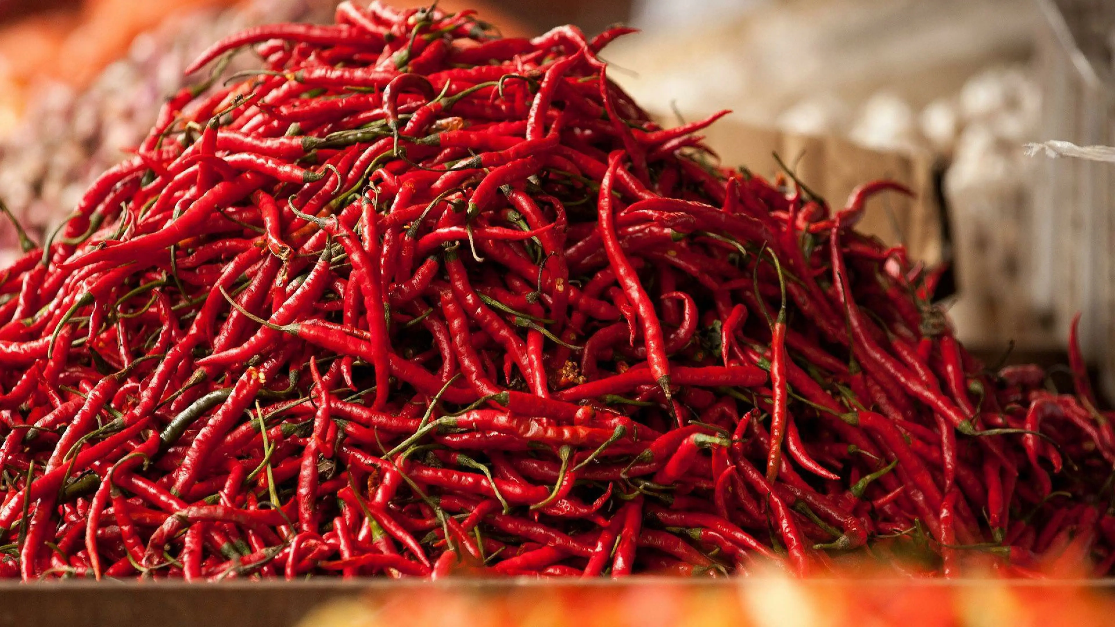 100% natural first quality dry red chilli pepper whole with stem