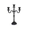 3 Arm black Candelabra for home decor