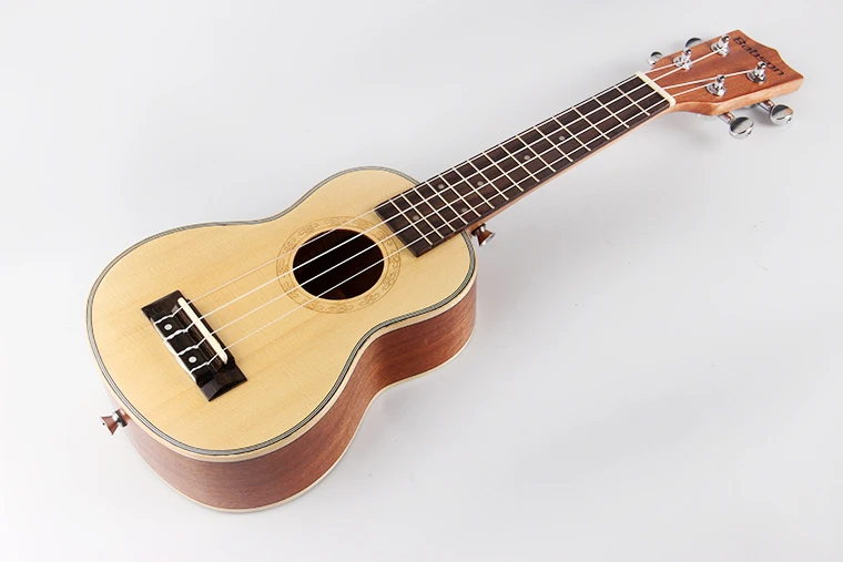 babson 廉价固体云杉顶级木高音尤克里里,尤克里里,21英寸