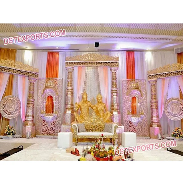 Traditional Hindu Wedding Stage Indian Wedding Traditional Stage