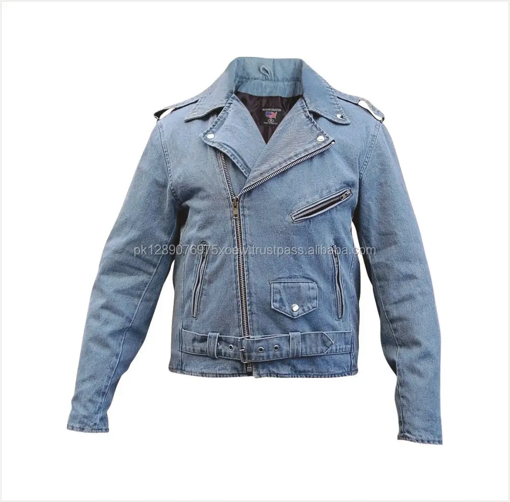 Wholesale Custom Design Denim Jean Motor Bike Jacket Buy Wholesale