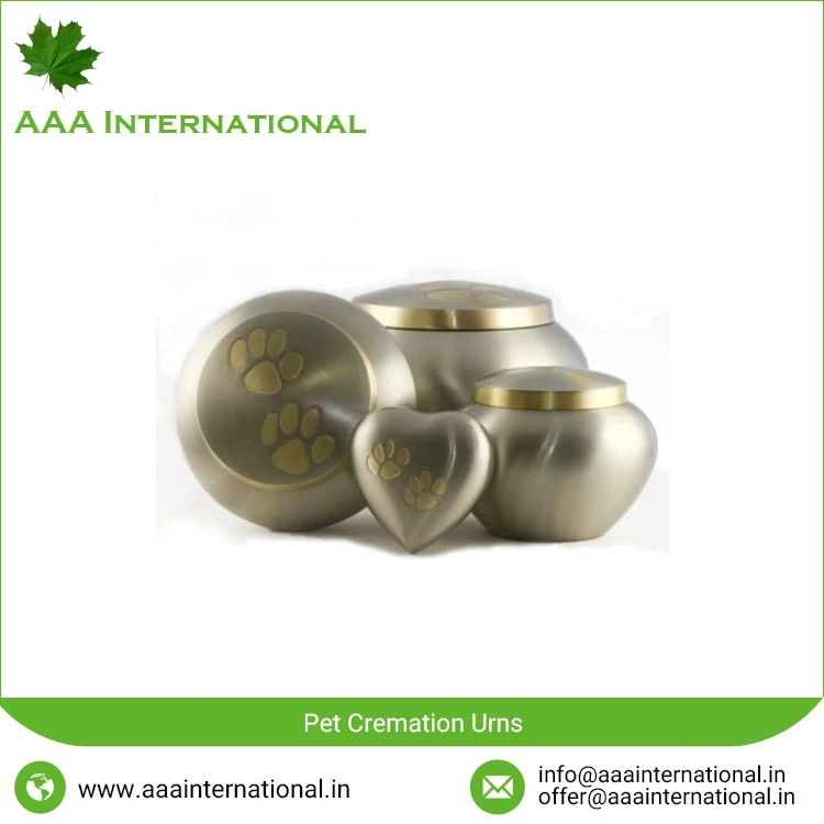 Classic Large Special Design Cremation Urn For Beloved Pet Metal