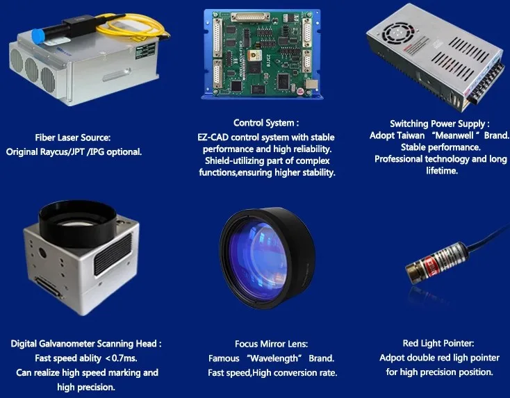 30W Fiber Color Laser Marking Machine Price For Sale