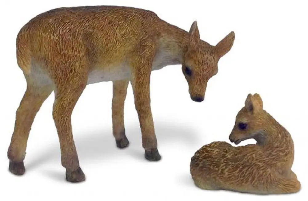 Deer and Fawn Miniature Fairy Garden Resin Figurine