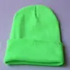 Ice Weather Used a Cap\ Mens and Womens Simple Color Wool Knit