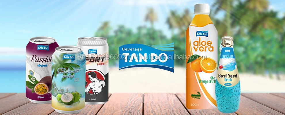 Canned coconut water juice drink under OEM from Tan Do beverage company