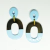 Horn earrings wholesale SHE-436, new design fashion water buffalo horn jewelry