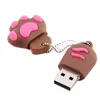 brand usb flash drives cover custom 3d cat claw shape flash disks usb memory cards bulk cheap 1gig 2gig 4gig with free logo