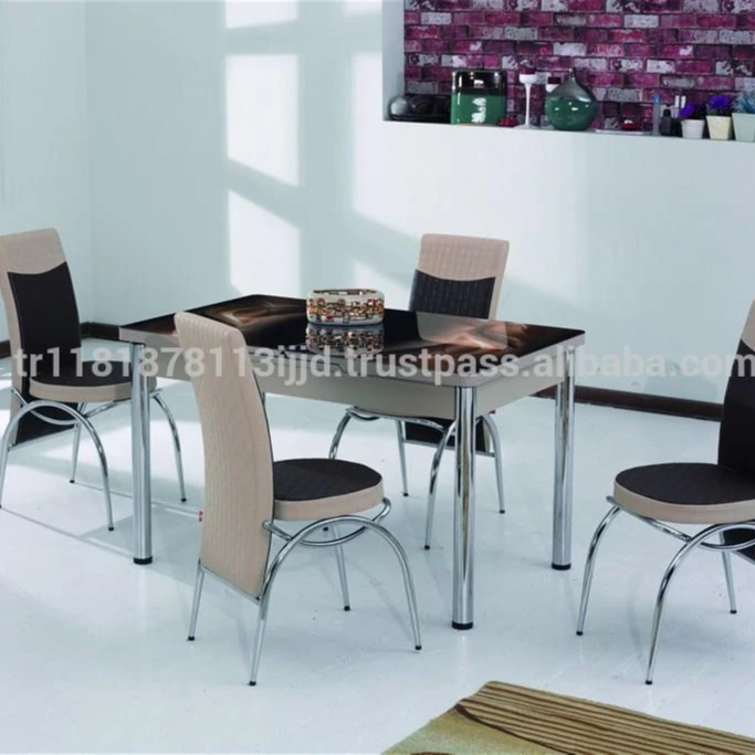 2018 E Saving Style White Tempered Gl Modern Dining Table And Chairs Set Home Furniture Types 6 New 2018 E Saving Style White Tempered Gl Modern Dining Table And Chairs Set Home Furniture Types 6 New