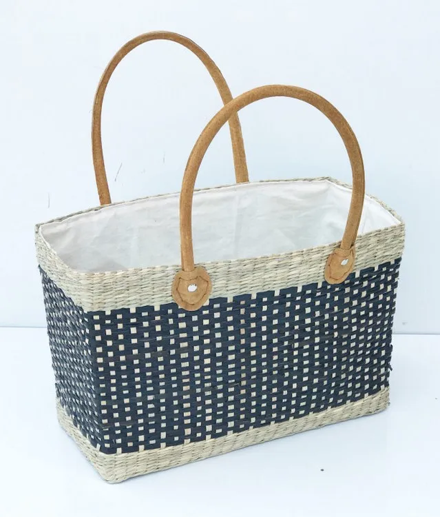 Women Handbags Tote Bag Wholesale Natural Seagrass Straw Bag Summer ...