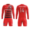 Supplier 100% Polyester Cheap Custom Soccer Uniforms For Teams Jersey and Short Football