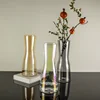 Wholesale clear glass vase hexagon cube glass vase