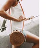 Round rattan bag/ straw circle beach bag/ bohemian rattan handbag for women