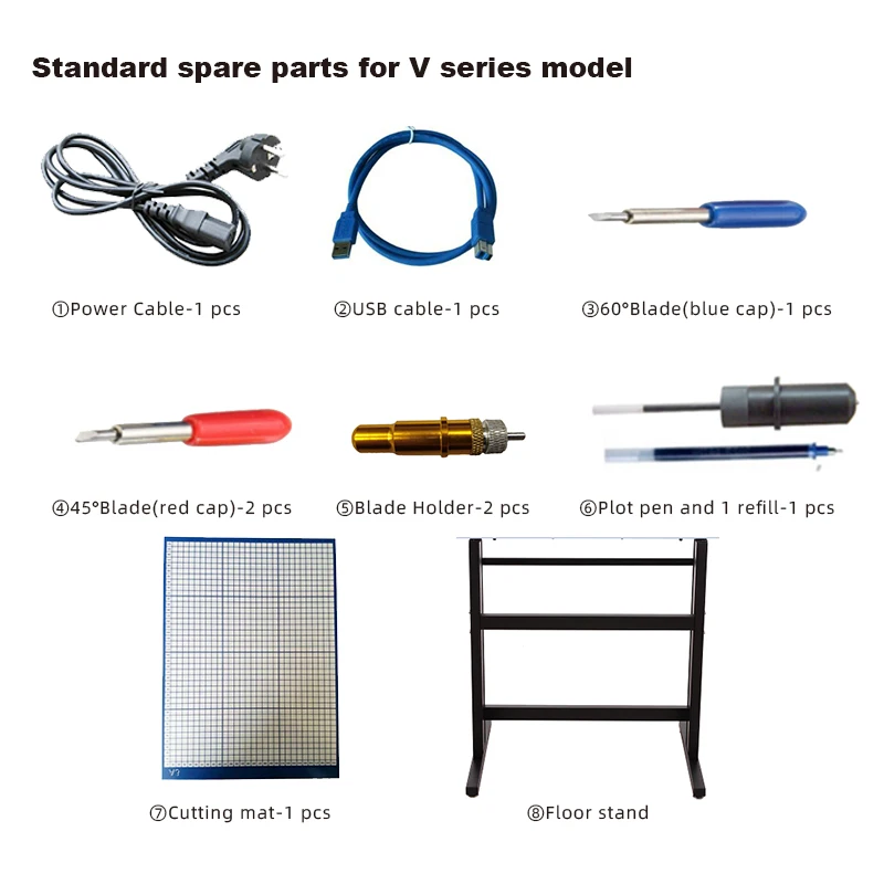 48" High Force 2000g Auto Contour Vinyl Cutting Plotter