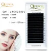 Thickness 0.03 D Curly Wholesale Eyelashes, Custom Private Label Eyelash Extension Mink, Matte Mink Eyelash Trays