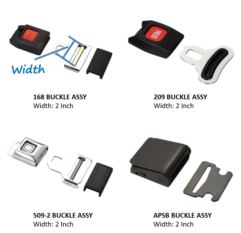 Steel accessory car seat belt buckle with Taiwan