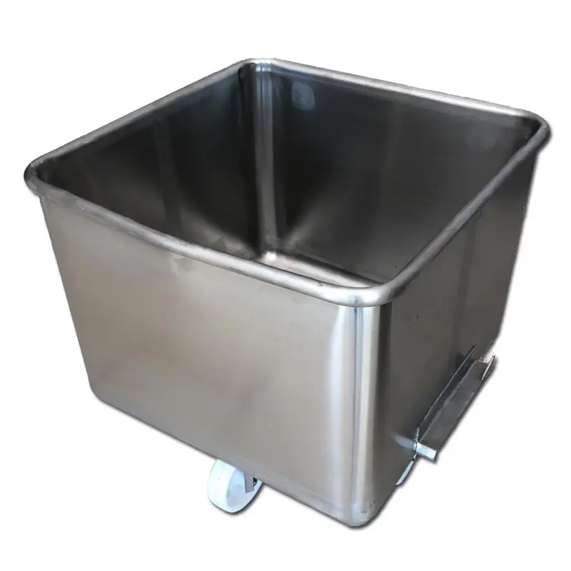 Hot Deal! Stainless Steel Meat Cart For Lift Ss Container Eurobin