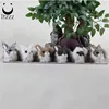2019 High Quality Realistic Mini Bunnies Lifelike Rabbits Plush Fur Animal Furry Easter Bunny Decoration