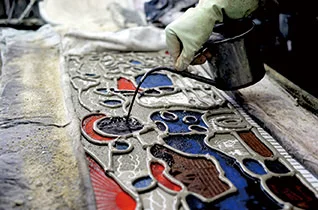 Japanese Tenugui "Kurikaesarete" made in Japan