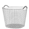 Stack able bulk Recycled Decorative Round Rustic Metal Wire Basket