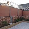 low carbon uv resistant composite fence for sale, pvc fence with post