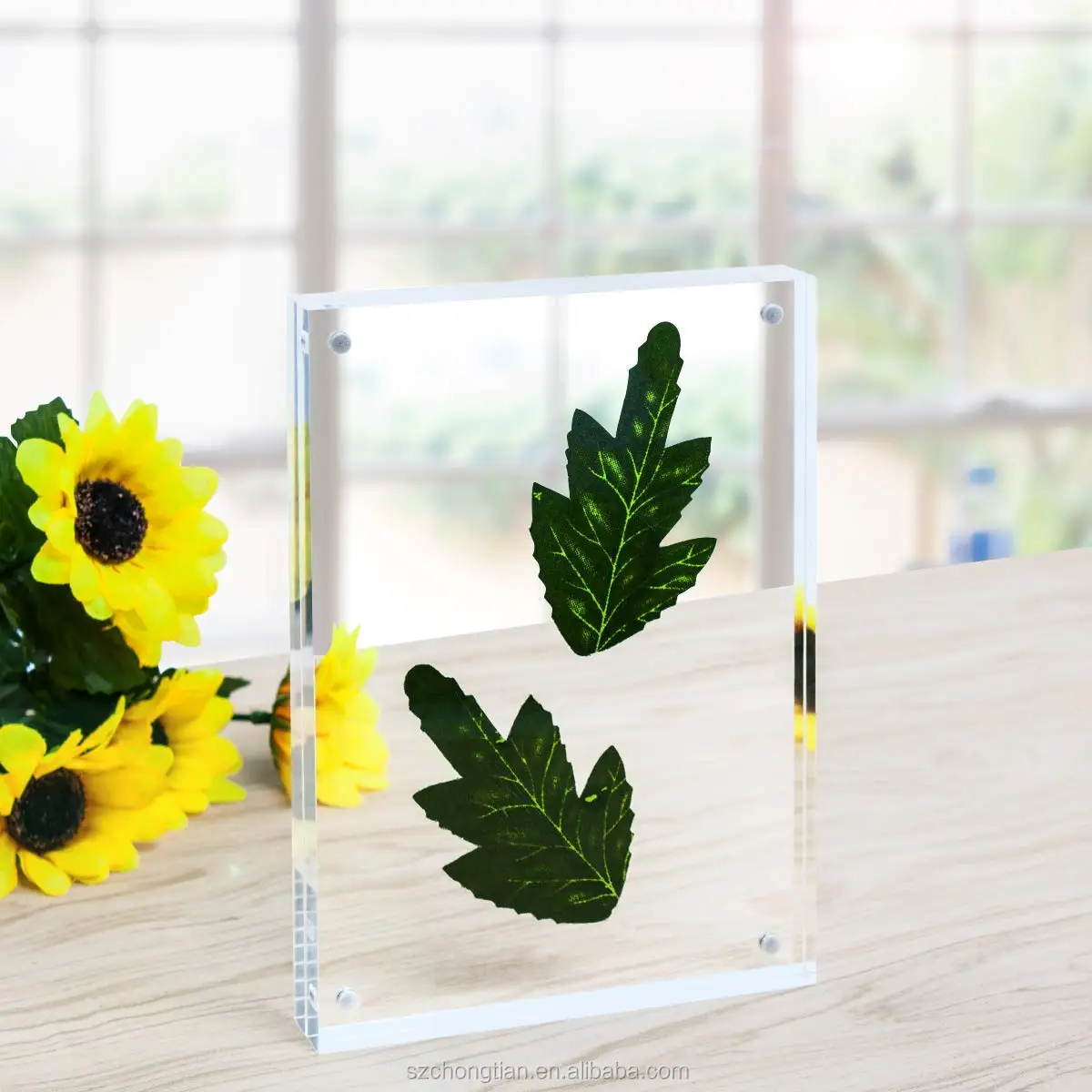 Desktop Clear Acrylic Photo Frames Picture Acrylic Block