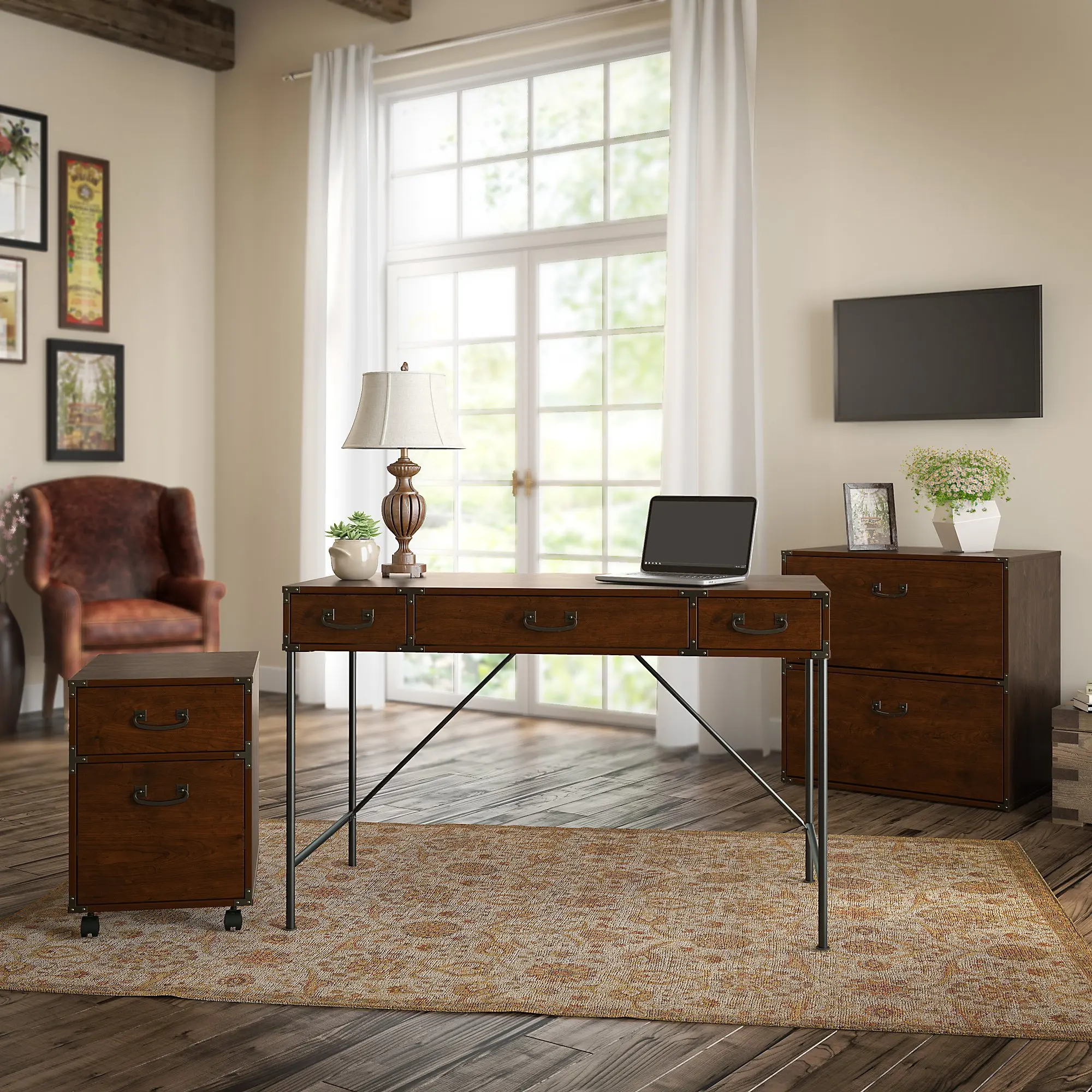 Get Quotations Kathy Ireland Office Iw005Cc Ironworks 48W Writing Desk, Get Quotations Kathy Ireland Office Iw005Cc Ironworks 48W Writing Desk,