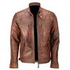 Slim Fit Motorbike Jacket Real Leather Jacket Custom Color and Design Motorbike Jacket
