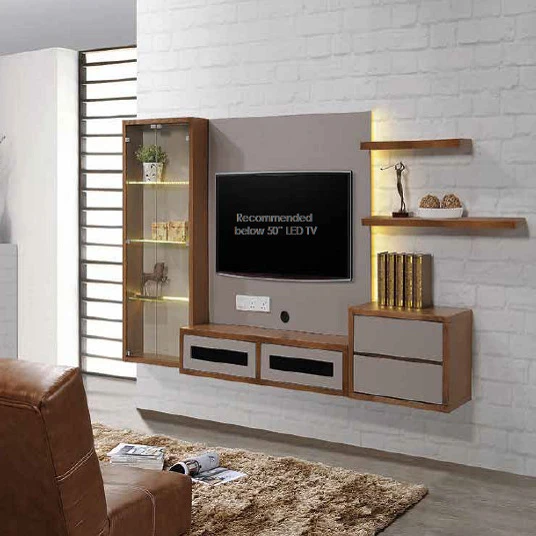 Modern Design Wall Hanging Wood Tv Cabinet Living Room Furniture