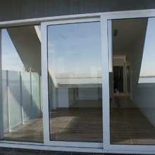 Китайский поставщик Alufront скользнул деревянные двери современные деревянные конструкции с австралийским стандартом