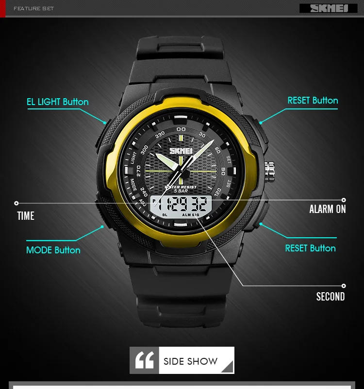 Best Sellers Relojes Wr50m Manual Sport Watch For Men Skmei Fashion ...