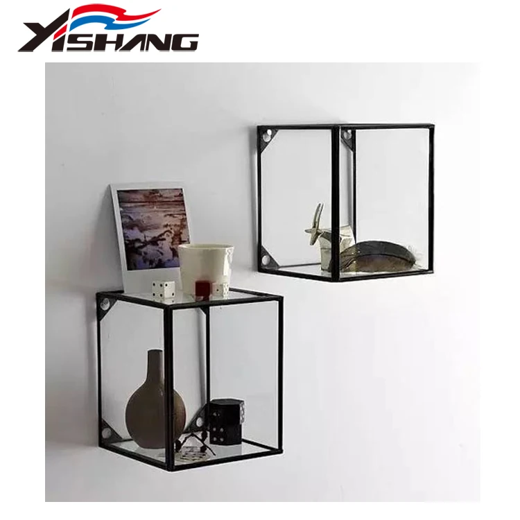 Excellent Quality Home Decoration Glass Cube Wall Shelf Buy Cube Wall