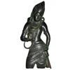Brass Metal Made Lord Shiva Figure Door Pull Handle with Antique Finish