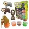 Colorful Animal Toy Sip Spit Sloth Slime Sets Kits