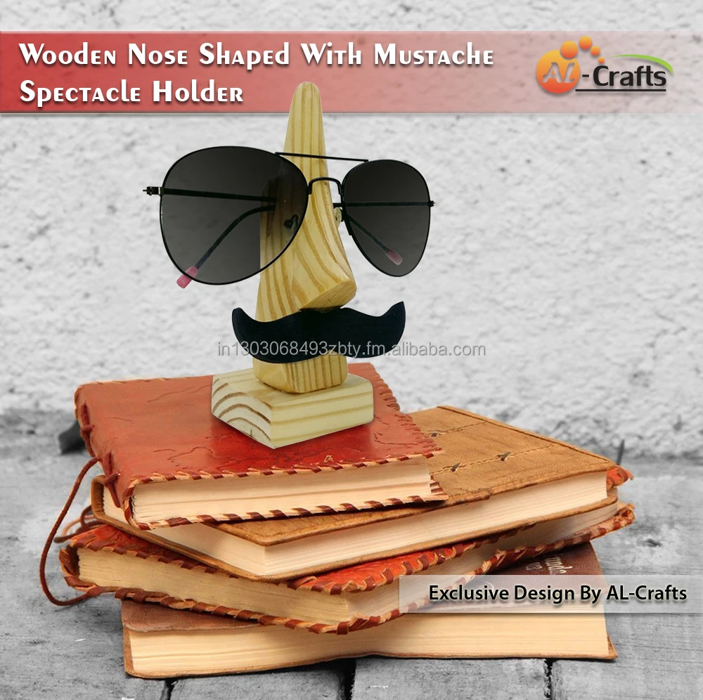 mustache glasses holder
