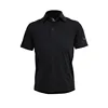 Black Color Spandex Cool Touch Sports Polo Shirt