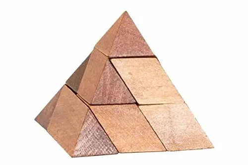 wooden pyramid blocks