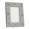 Wooden picture frame gray patch work