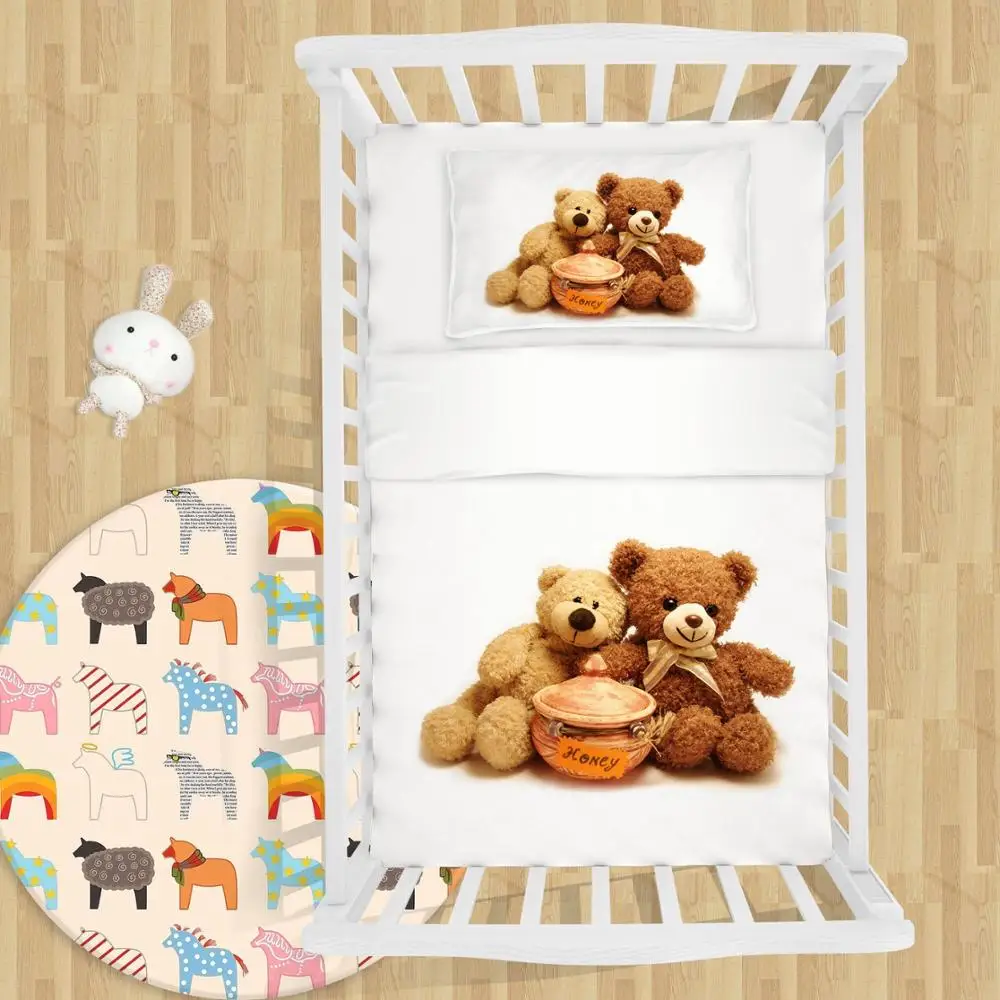 teddy bear baby bedding