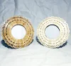 White Bone Round/Circle Custom Design Decorative Buffalo Bone Table Photo Frame