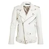 Soft smooth lamb skin Red Women Ladies Fashion Stylish Sexy Premium Genuine Leather Jacket