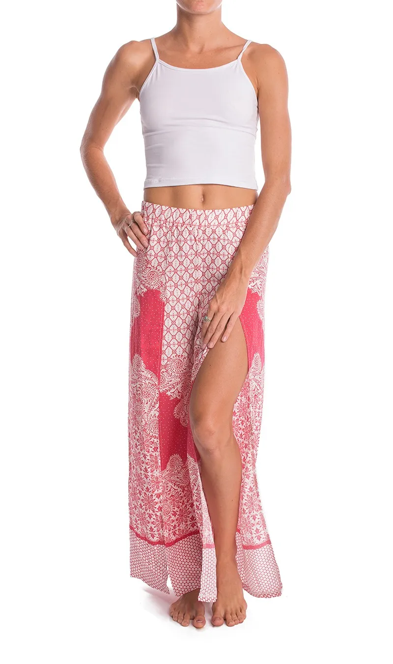 side split harem pants