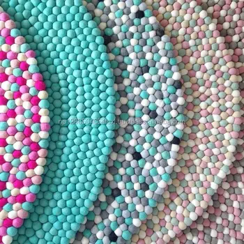 Felt Ball Rug Nepal New Zealand Wool Rugs Carpet Handmade Felt Ball Rug Nepal New Zealand Wool Rugs Carpet Handmade
